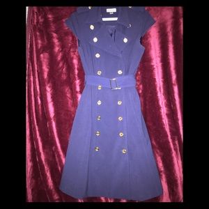 Gorgeously designed navy inspired royalty dress.